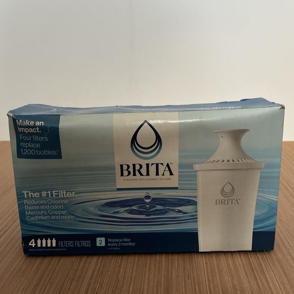 BRITA Standard Replacement Water Filter for Pitchers NEW 4 In Box